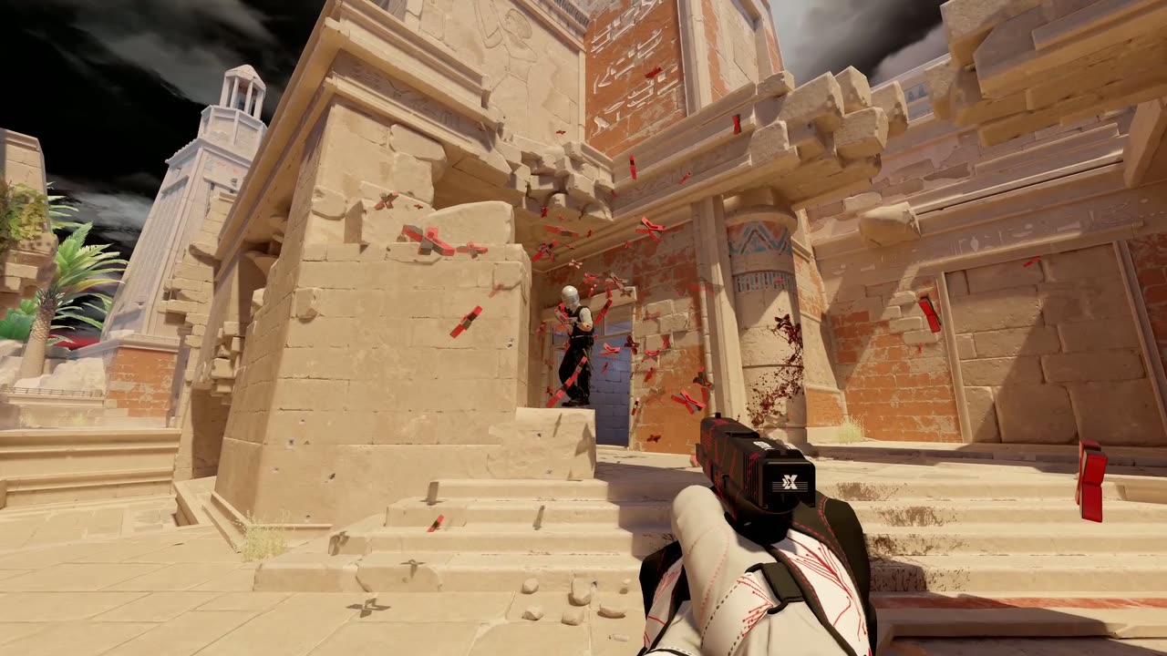 ExitLag activation in Counter-Strike 2 gameplay on the Anubis map